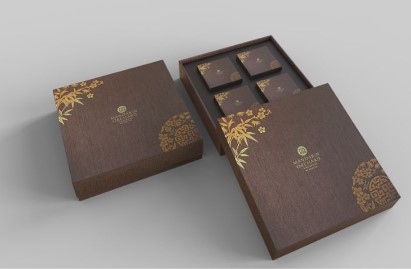 Hộp giấy cứng đựng bánh trung thu