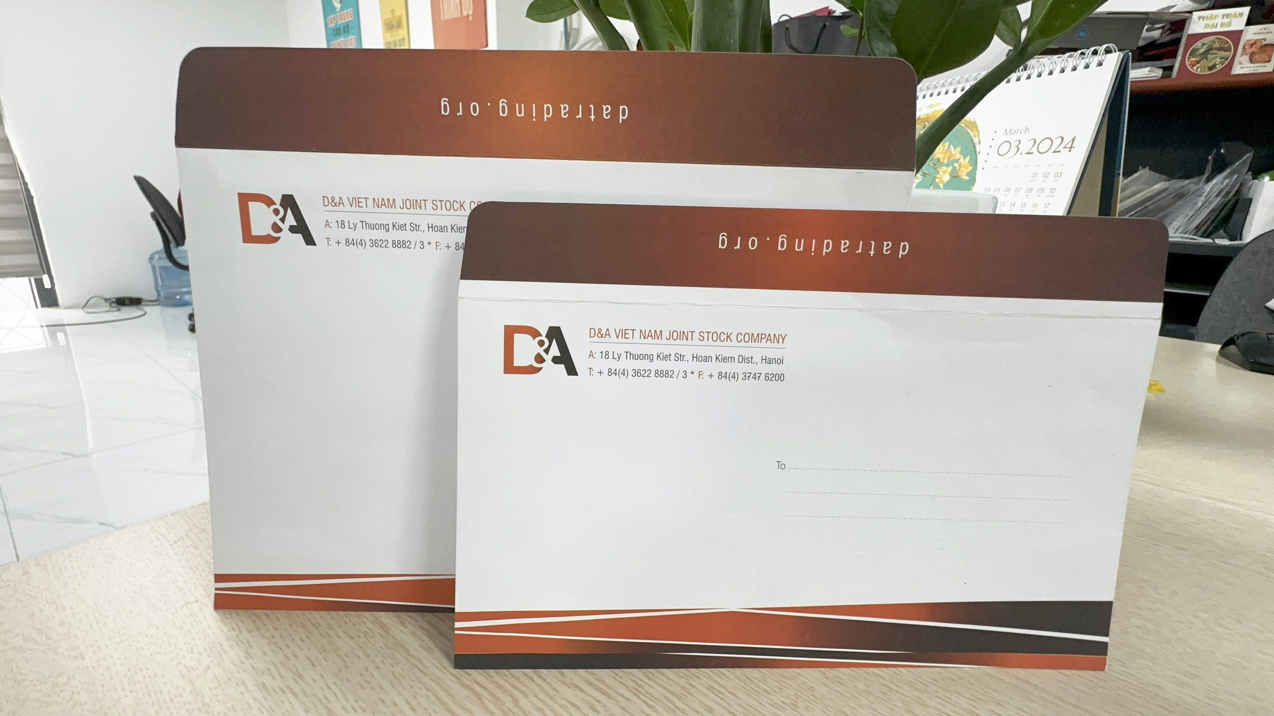 Mẫu Phong Bì Công Ty D&A