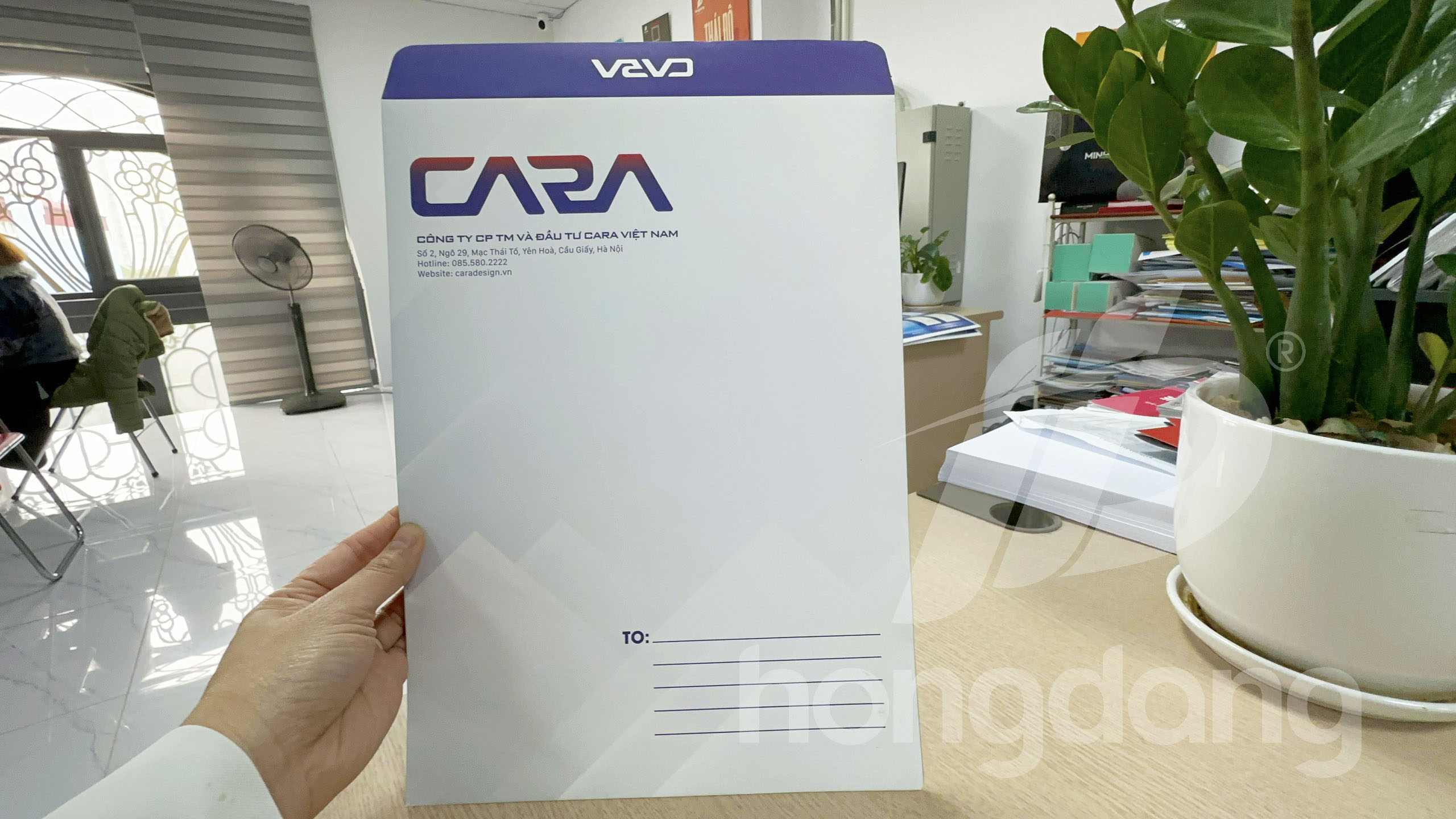 Mẫu Phong Bì A4 Dọc