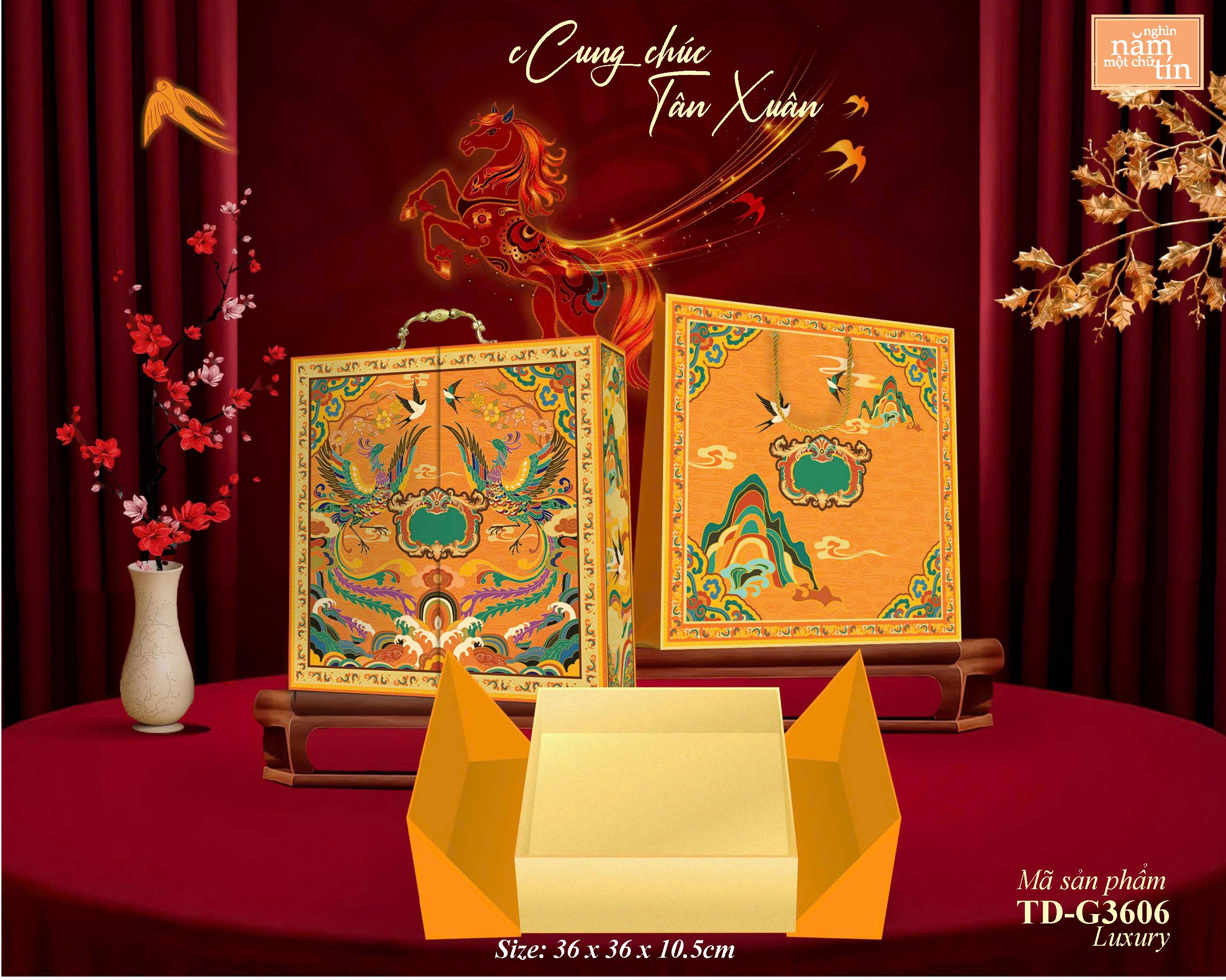 Hộp quà Tết 2026 cao cấp – Mẫu đẹp, thiết kế sang trọng cho doanh nghiệp