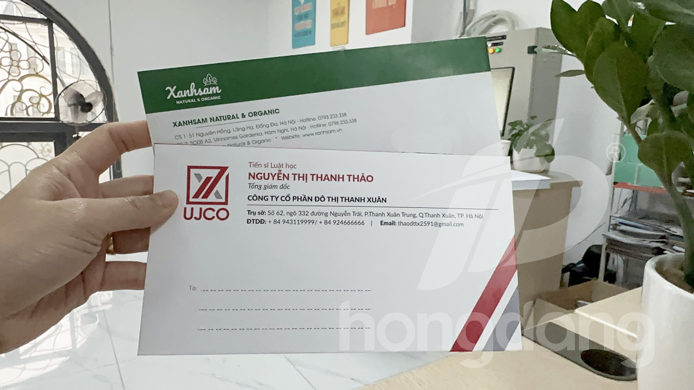 Mẫu in phong bì A6 (12x22) - Phong bì công ty đẹp