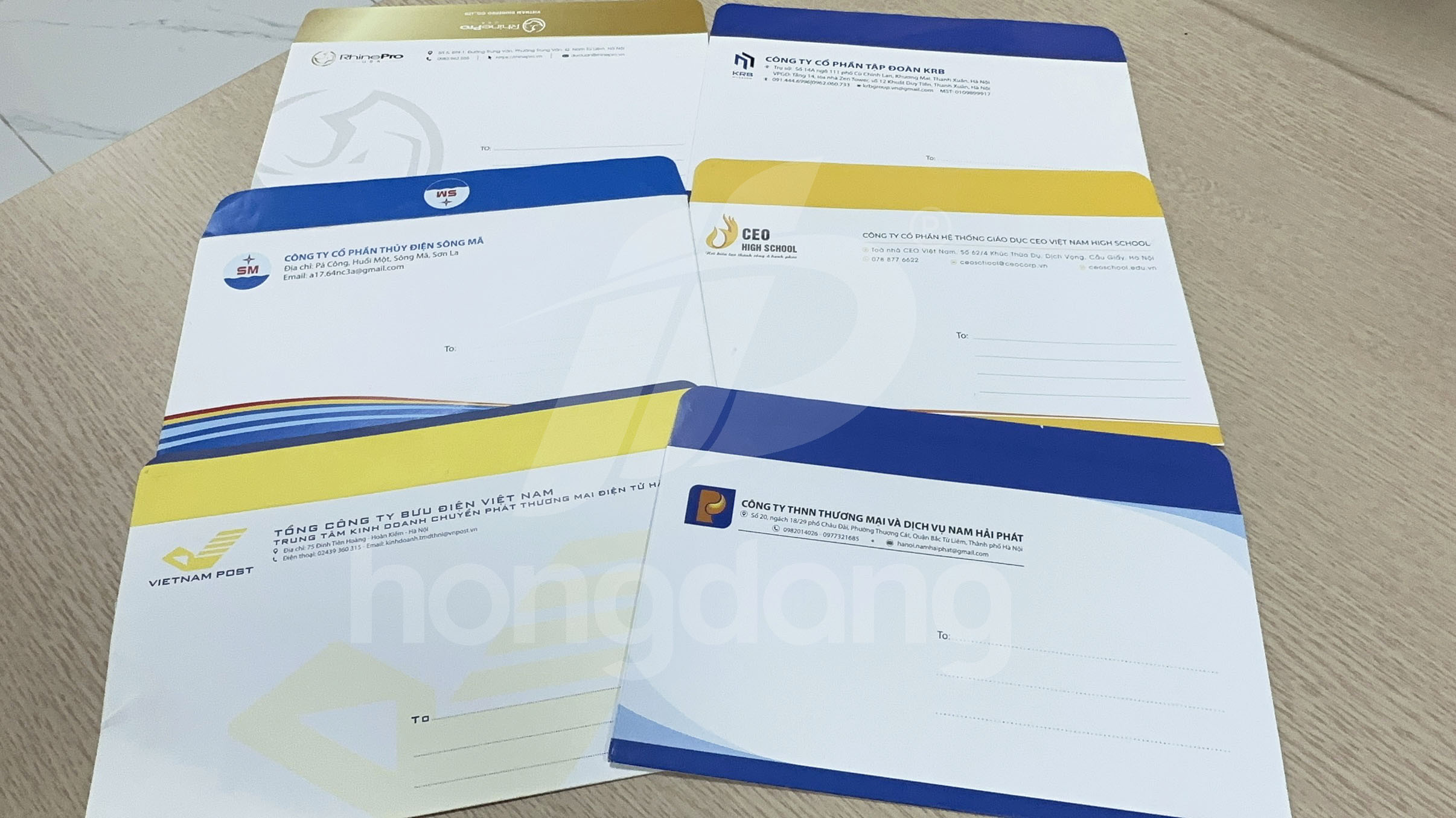 Mẫu in phong bì A5 - Phong bì công ty đẹp