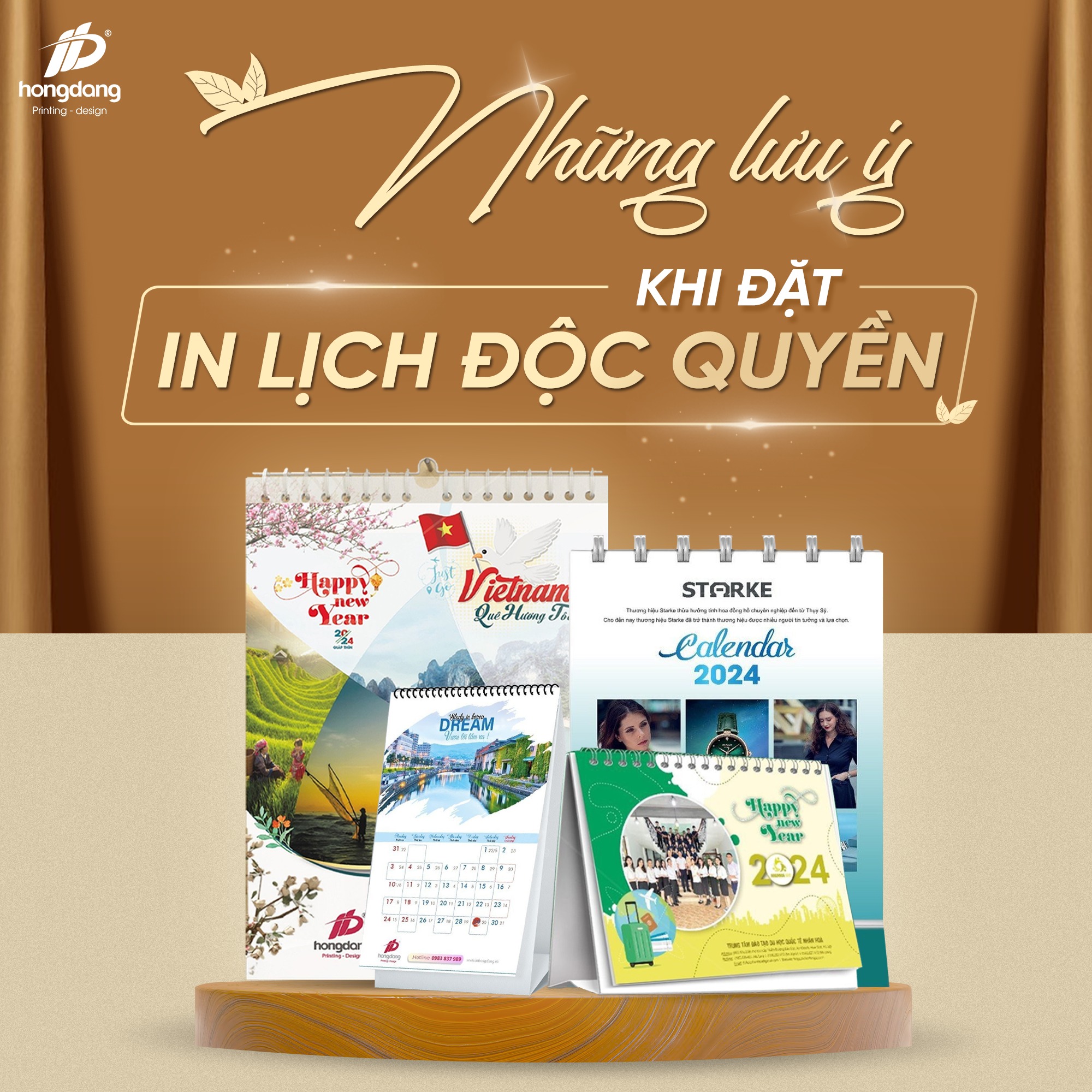 Những Lưu Ý Khi Đặt In Lịch Tết Độc Quyền