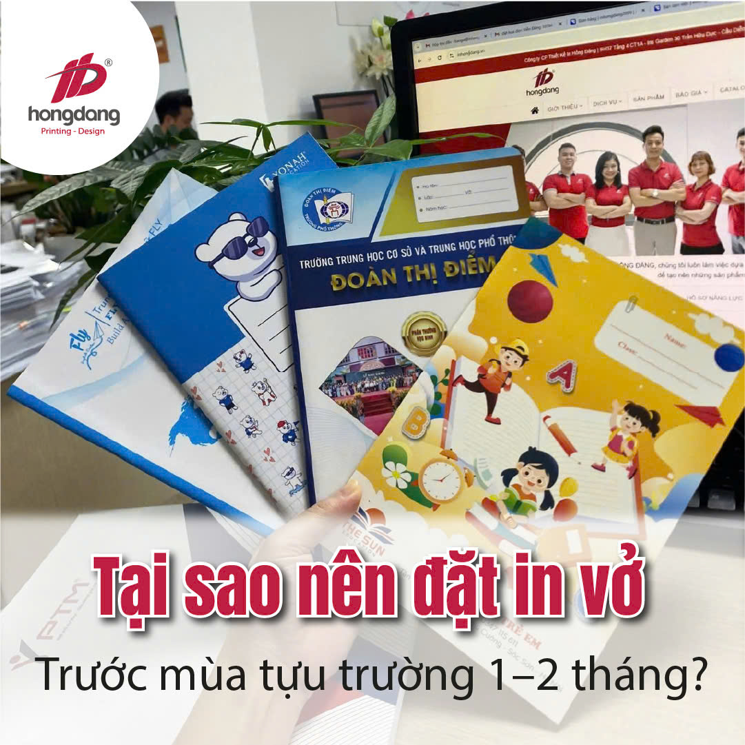 Tại sao nên đặt in vở trước mùa tựu trường 1–2 tháng?