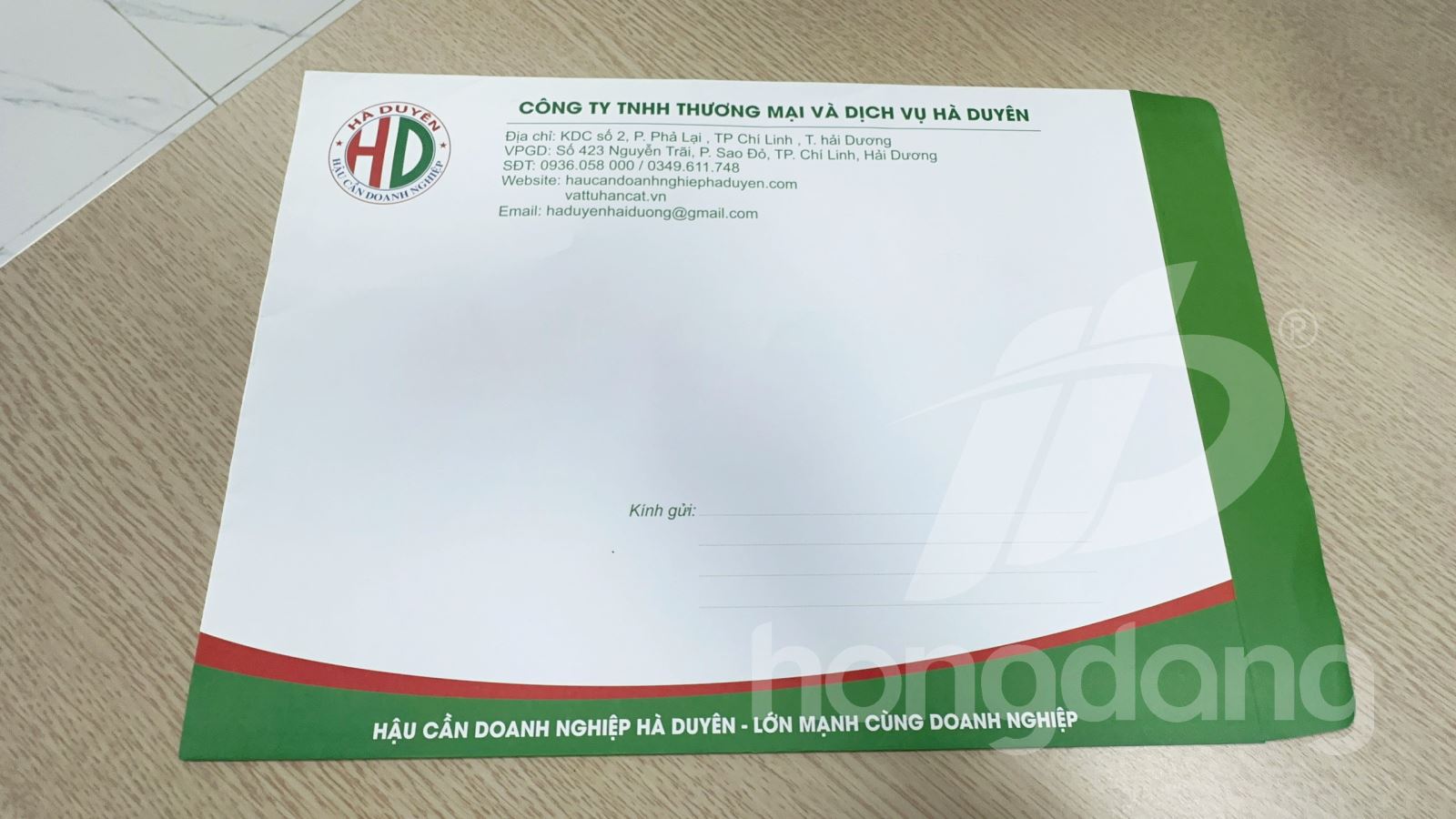 Đặt in phong bì A4 tại Hà Nội