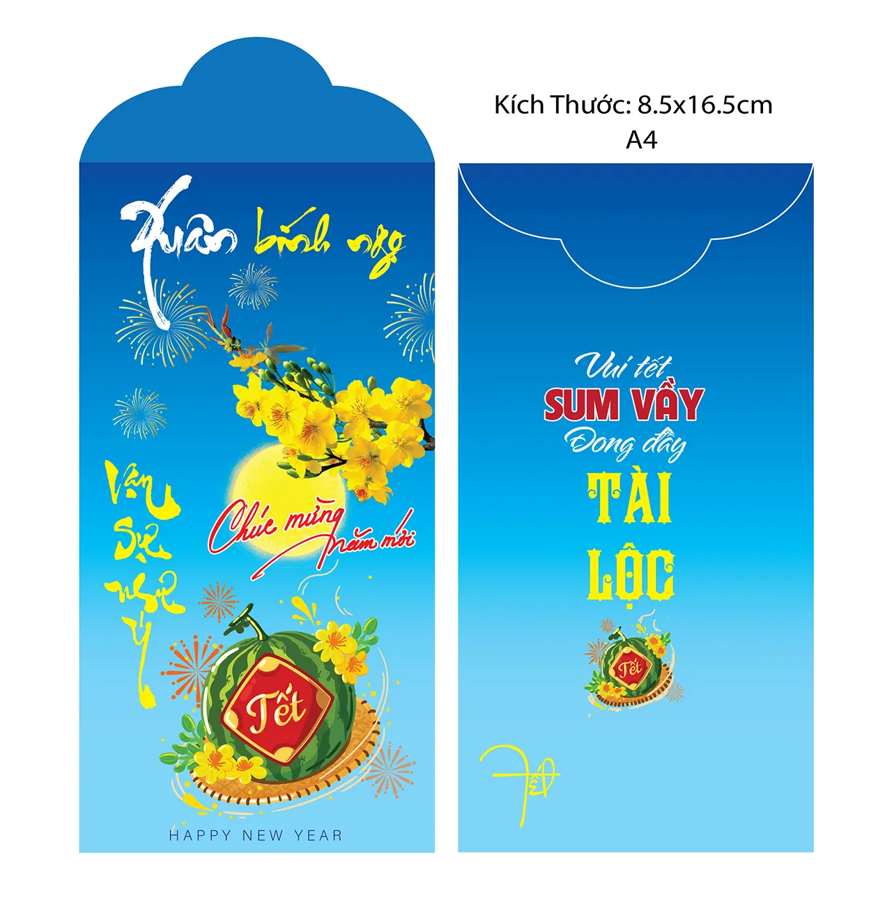 In bao lì xì Tết theo yêu cầu khách hàng