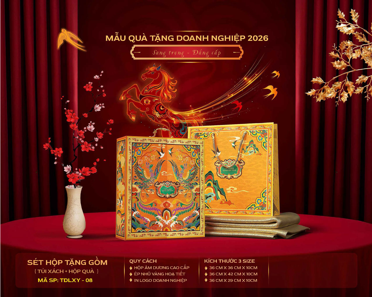 Hộp quà Tết thiết kế độc quyền theo yêu cầu