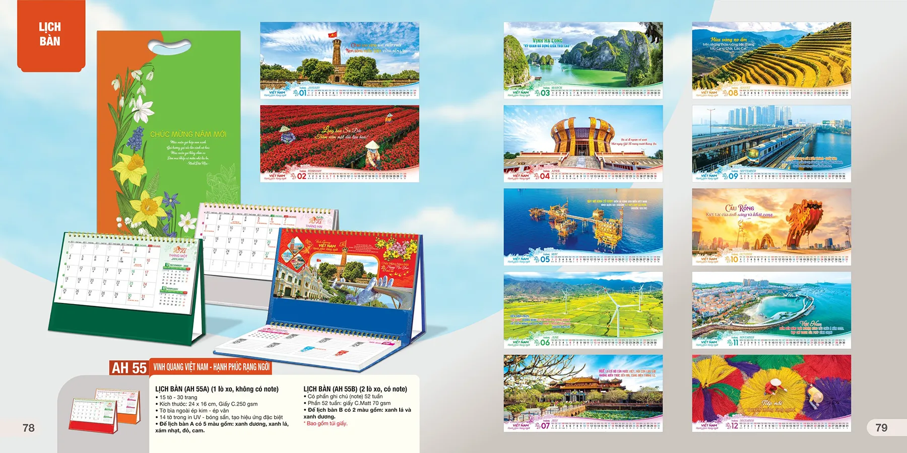 Lịch để bàn AH 2027