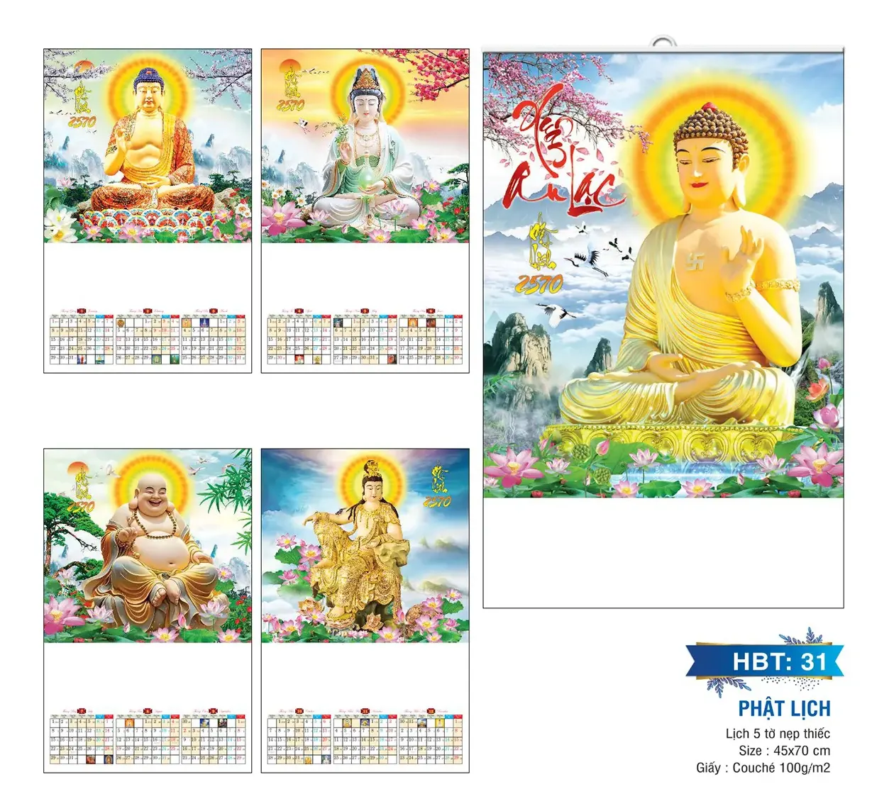 In lịch nẹp thiếc phong cảnh đẹp giá rẻ