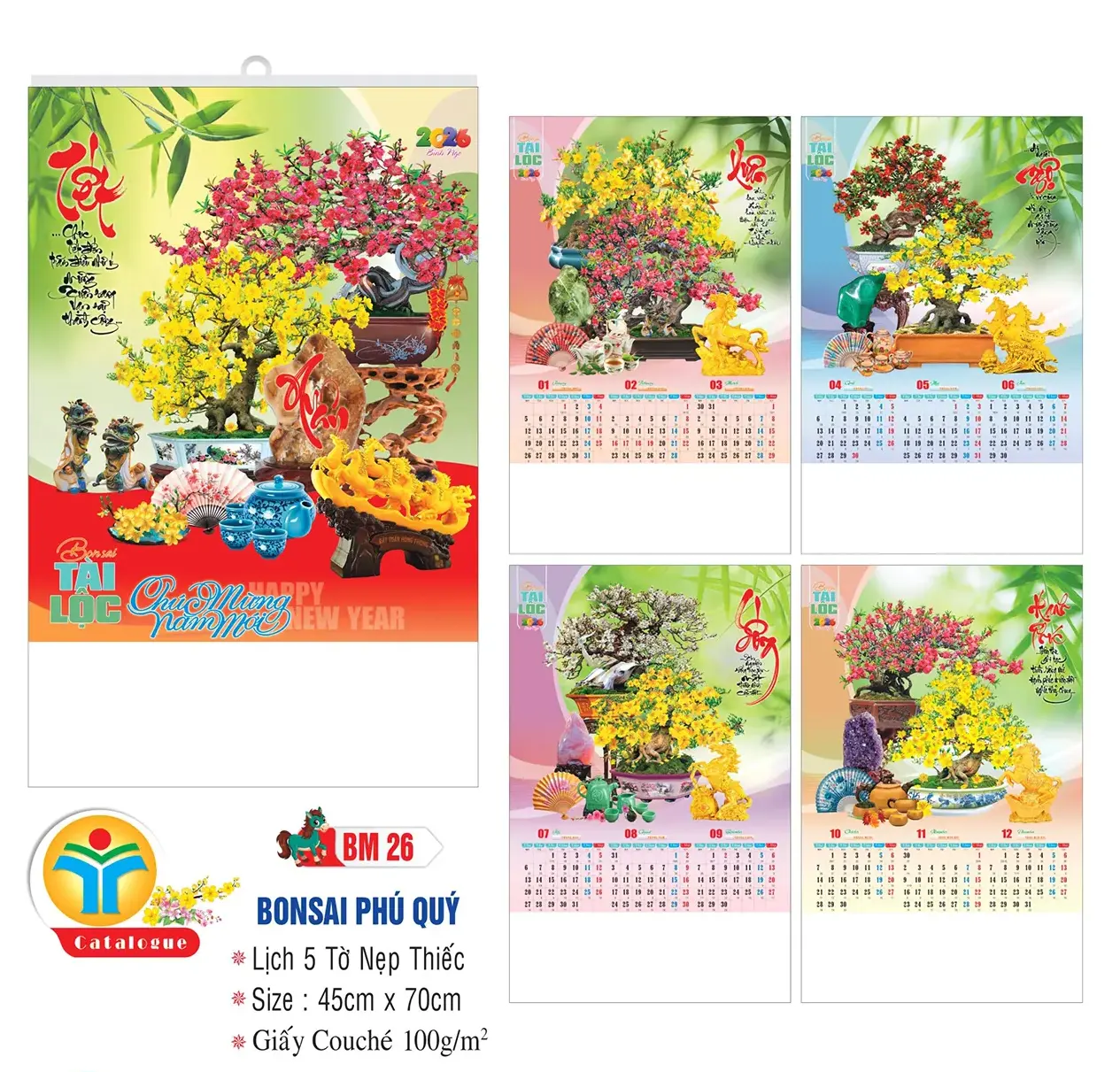 In lịch nẹp thiếc treo tường giá rẻ tại Hà Nội