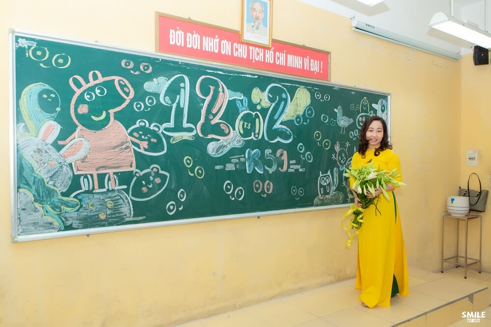 mẫu vẽ bảng kỷ yếu