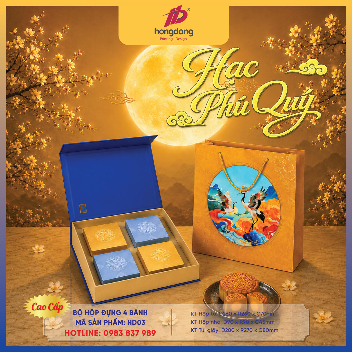 vỏ hộp quà trung thu cao cấp